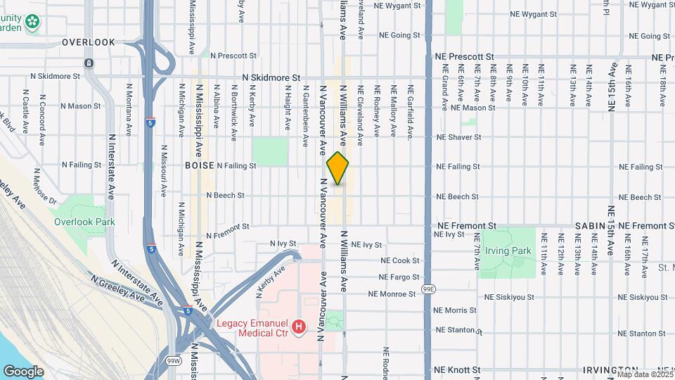 3715 N Williams Ave Map and Location Details