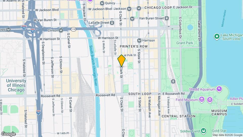 894 S Clark St Mapa y Detalles de la Ubicación