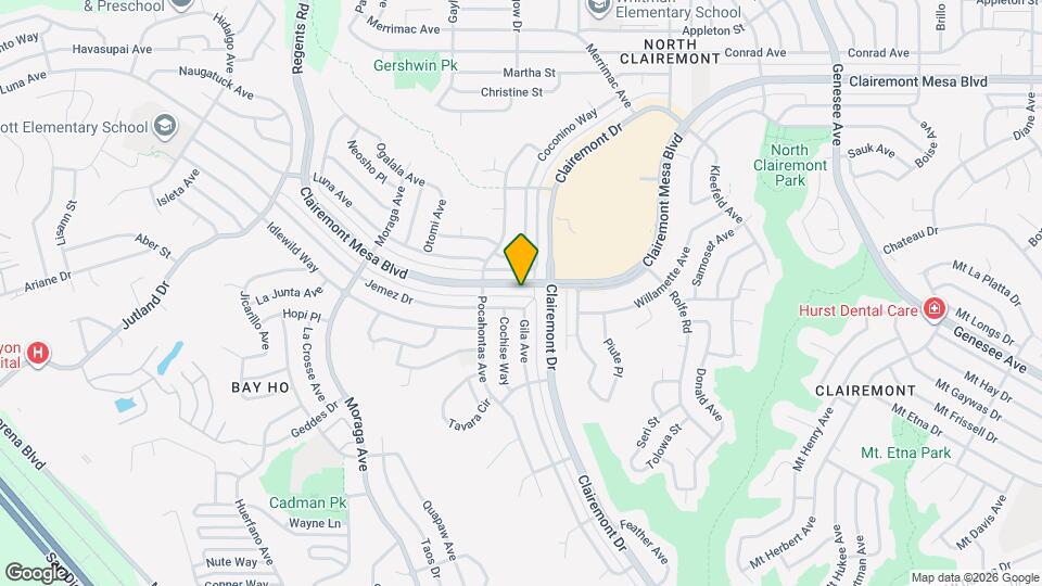 3725 Clairemont Mesa Blvd Map and Location Details