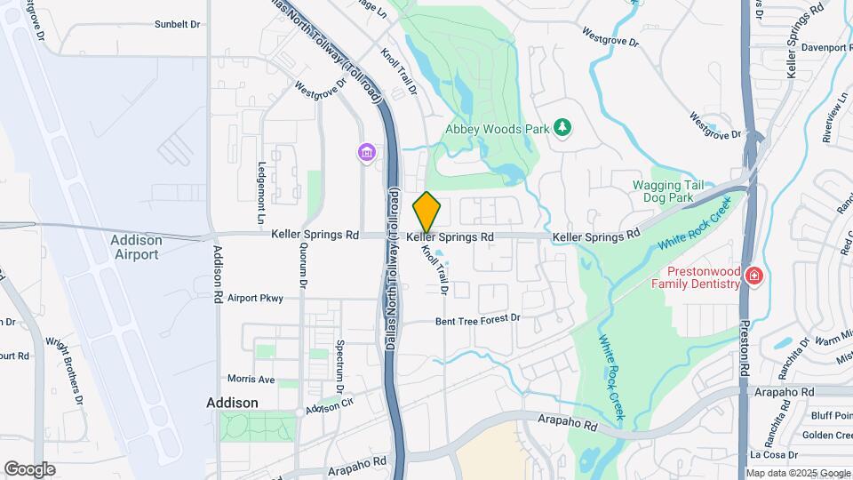 5200 Keller Springs Rd Map and Location Details