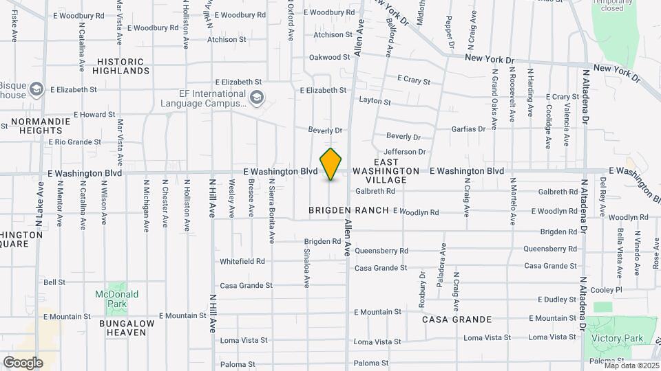 1298 N Dominion Ave Map and Location Details