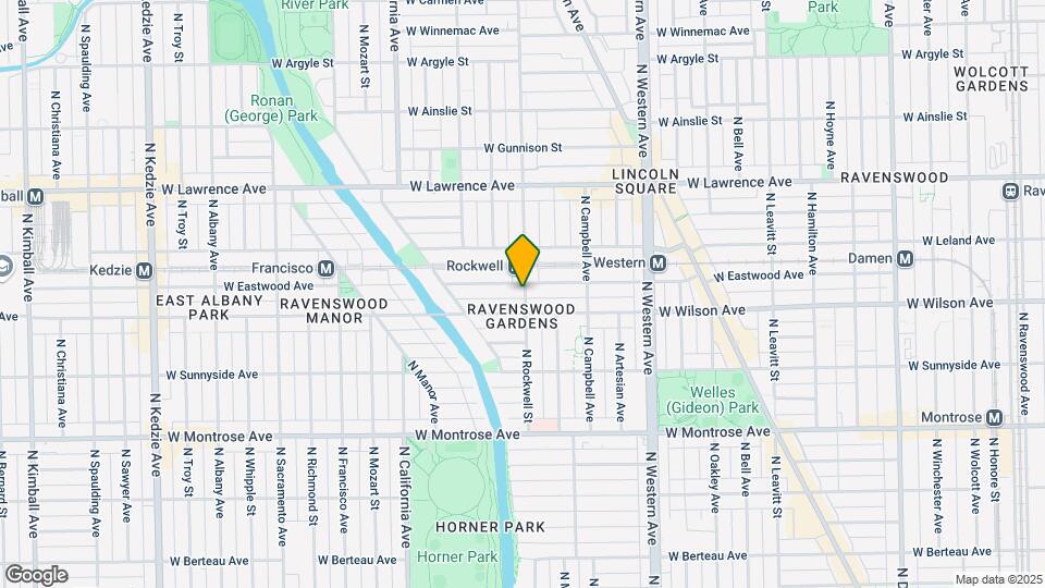 4617 N Rockwell St-Unit -1 Map and Location Details