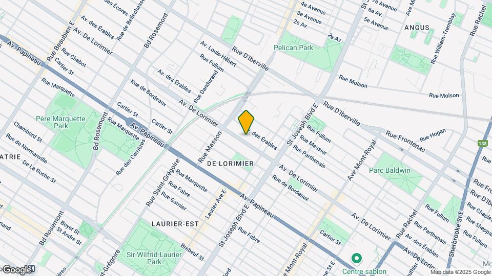 5243 De Lorimier Av Map and Location Details