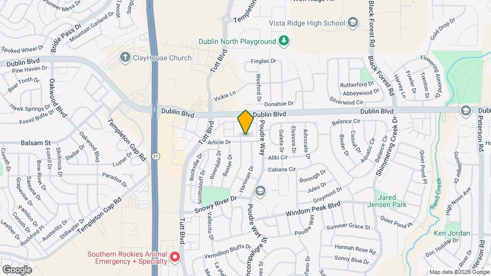 6217 Calico Patch Heights Map and Location Details