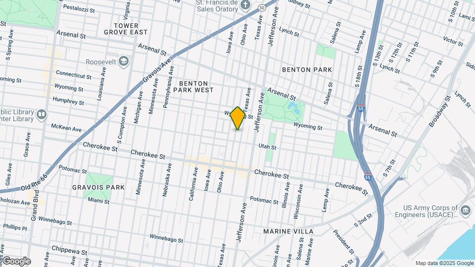 3245 Texas Ave Map and Location Details