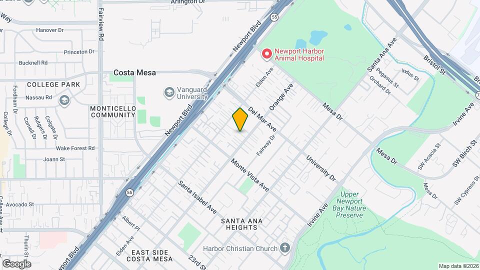 2547 Orange Ave Map and Location Details