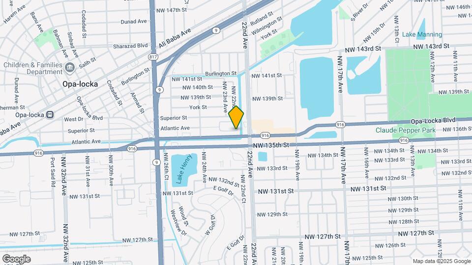 2214 NW 135th Terrace Map and Location Details