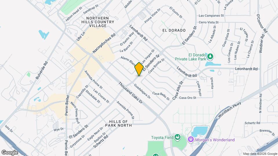 11822 El Sendero St Map and Location Details