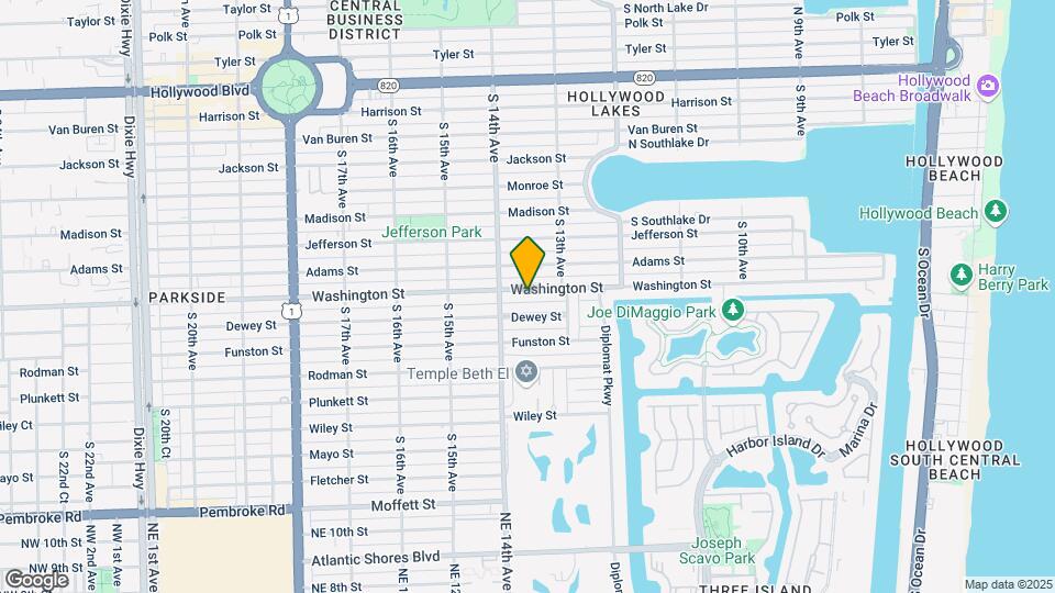 1318 Washington St Map and Location Details
