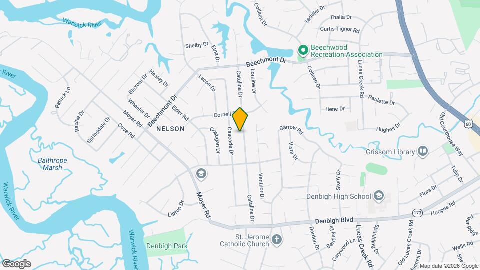 855 Catalina Dr Map and Location Details