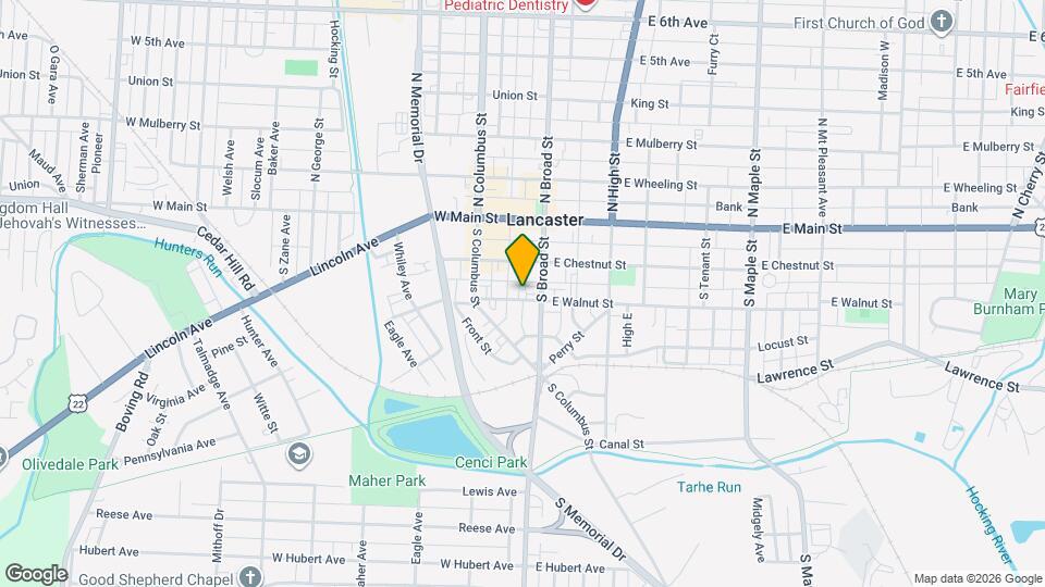 117 W Walnut St Map and Location Details