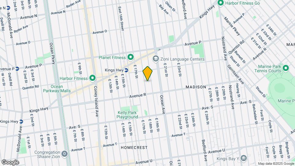 1745 E 18th St Mapa y Detalles de la Ubicación