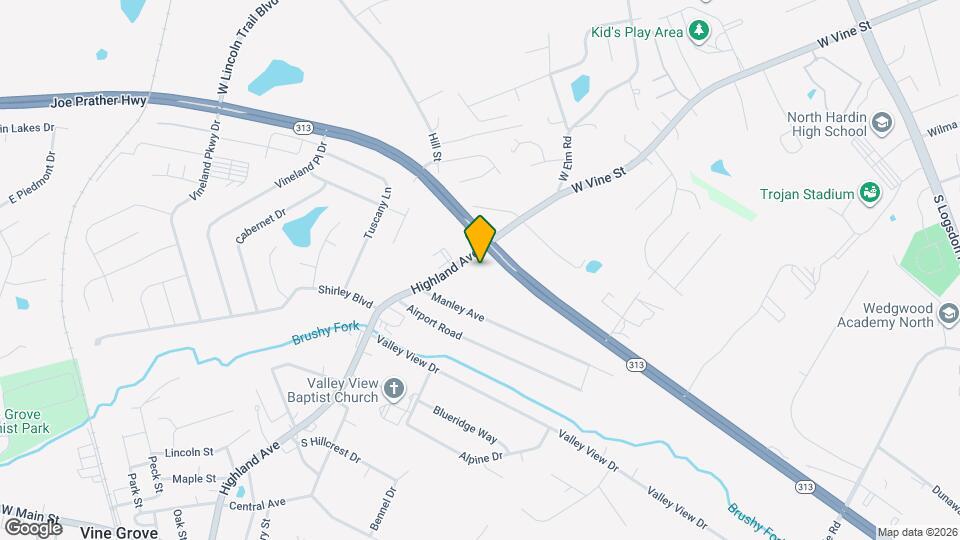 780 Highland Ave Map and Location Details