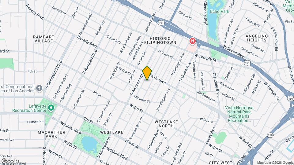 134 S Mountain View Ave Map and Location Details