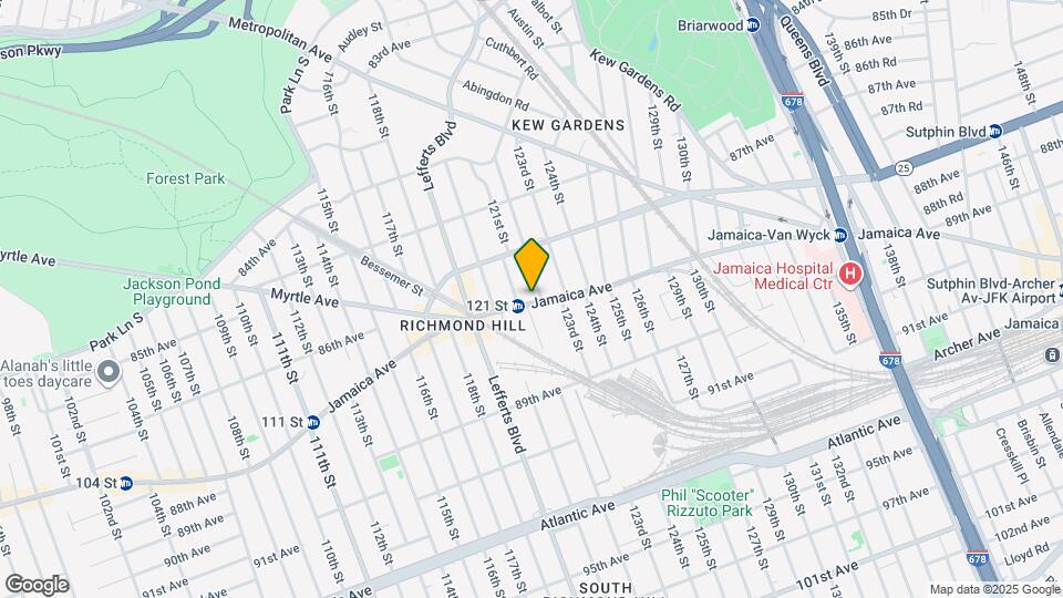 121-15 Jamaica Ave Map and Location Details