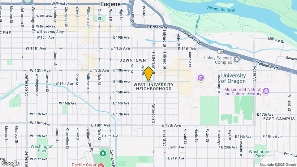 550 E 14th Ave Map and Location Details