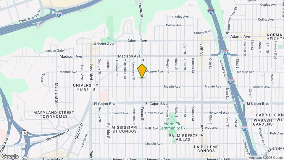 4438 Texas St Map and Location Details