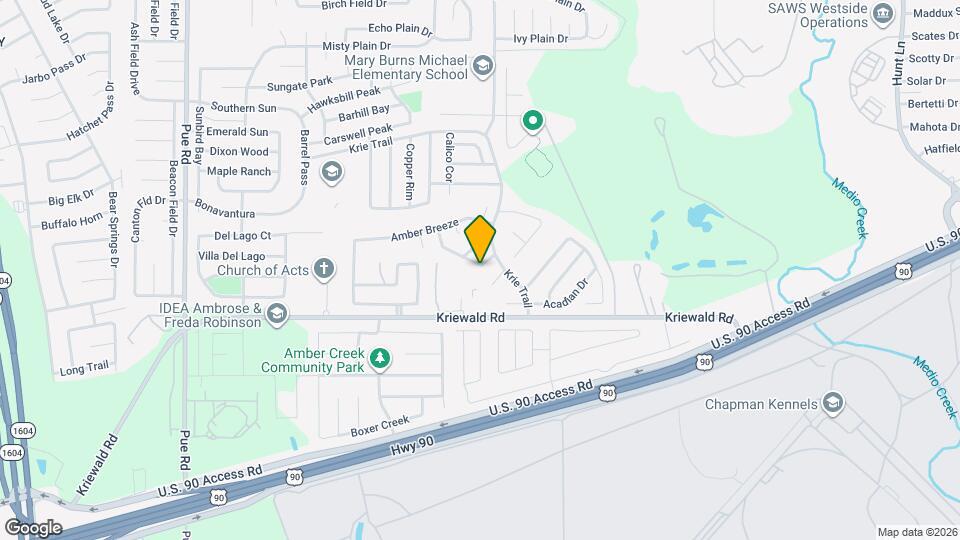 9726 Amber Ledge Map and Location Details