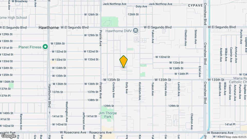 13415 Doty Ave Map and Location Details