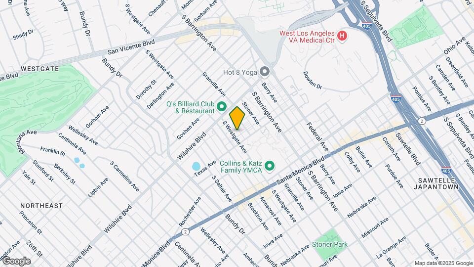 1250 S Westgate Ave, Unit 203 Mapa y Detalles de la Ubicación