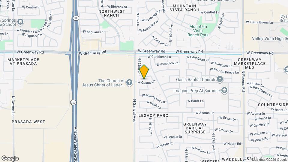 16228 W Custer Ln Mapa y Detalles de la Ubicación