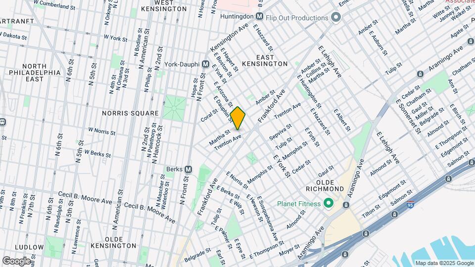 2136 E Dauphin St Mapa y Detalles de la Ubicación