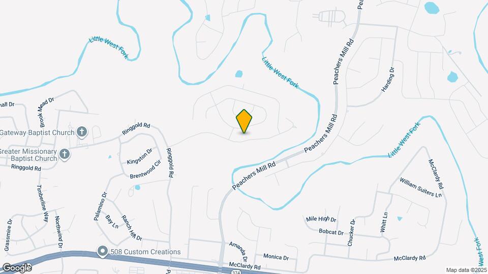 1109 Ishee Dr Map and Location Details