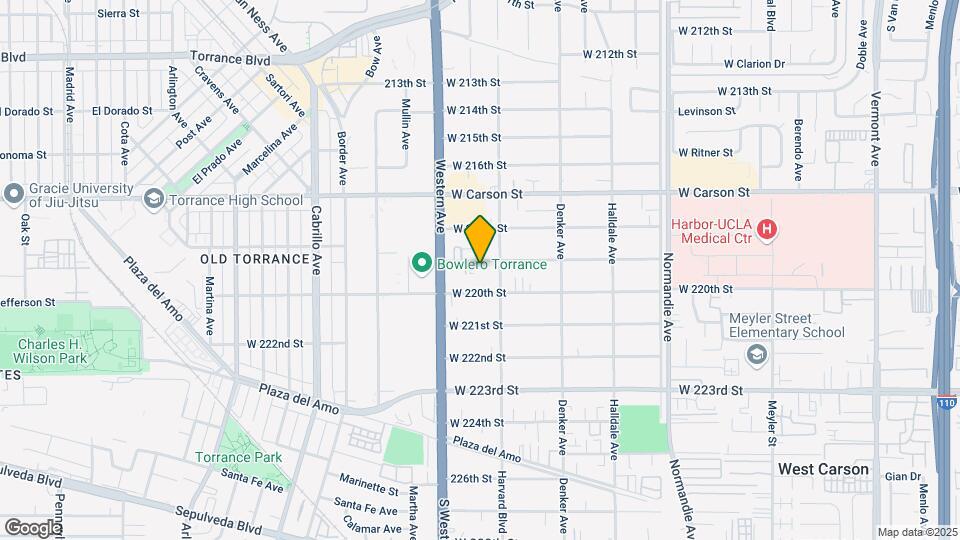 1620 1/2 W 219th St Map and Location Details