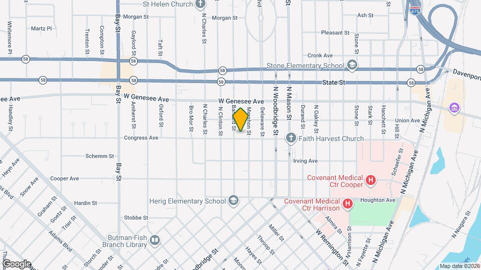 1814 Congress Ave Map and Location Details