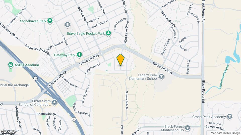 8803 Wolf Lake Drive Map and Location Details