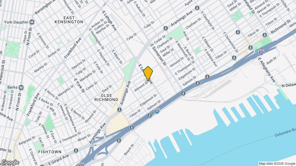 2602 E Lehigh Ave Mapa y Detalles de la Ubicación