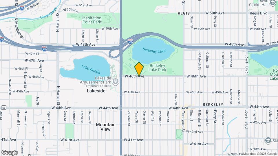 4974 W 46th Ave Map and Location Details