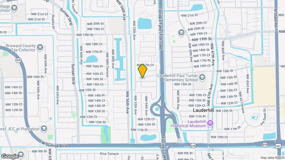 5425 NW 16th St Map and Location Details