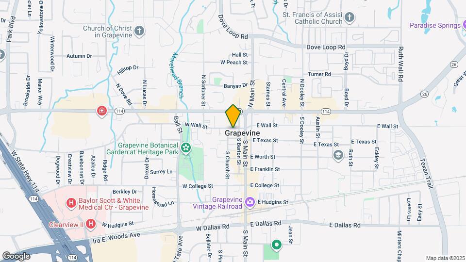 213 W Wall St Map and Location Details