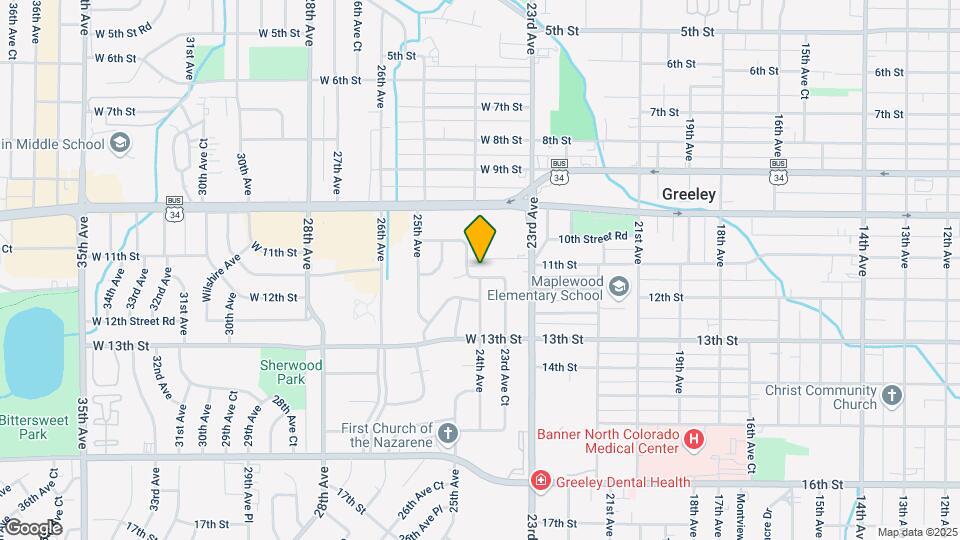 2343 W 11th Street Rd Map and Location Details