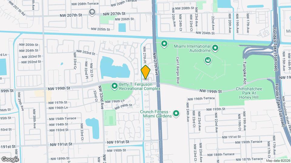 2742 NW 199th Terrace Map and Location Details