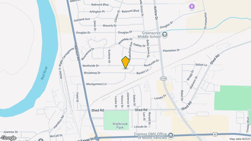 2563 Broadway Dr Map and Location Details