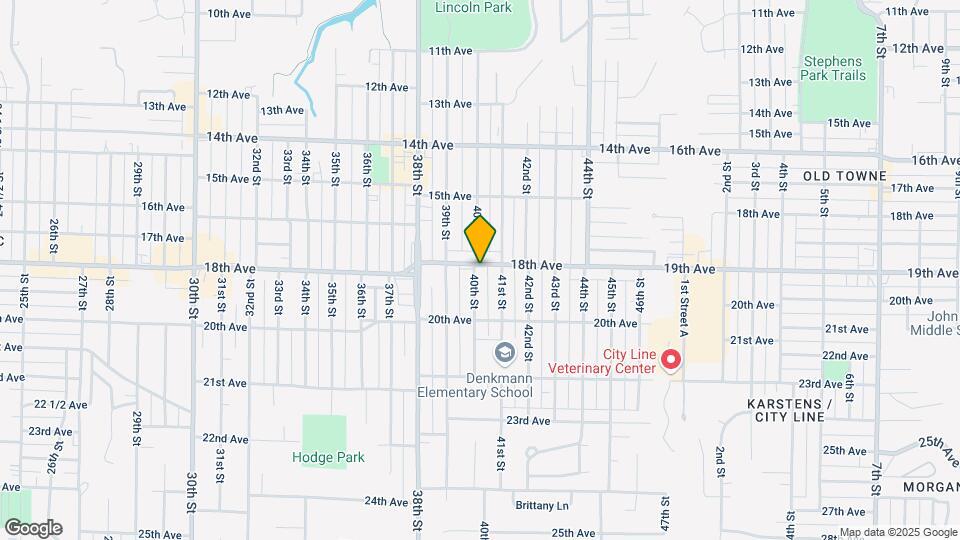 1805 40th St Map and Location Details