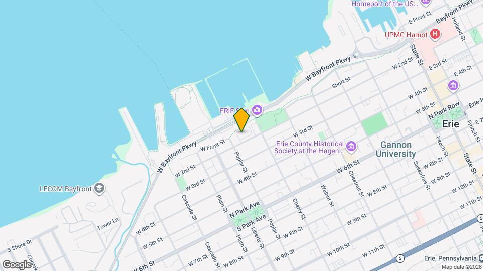 634 W 2nd St Map and Location Details