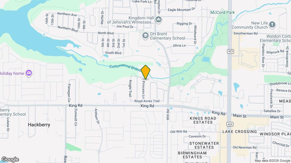 1665 Princess Ln Map and Location Details