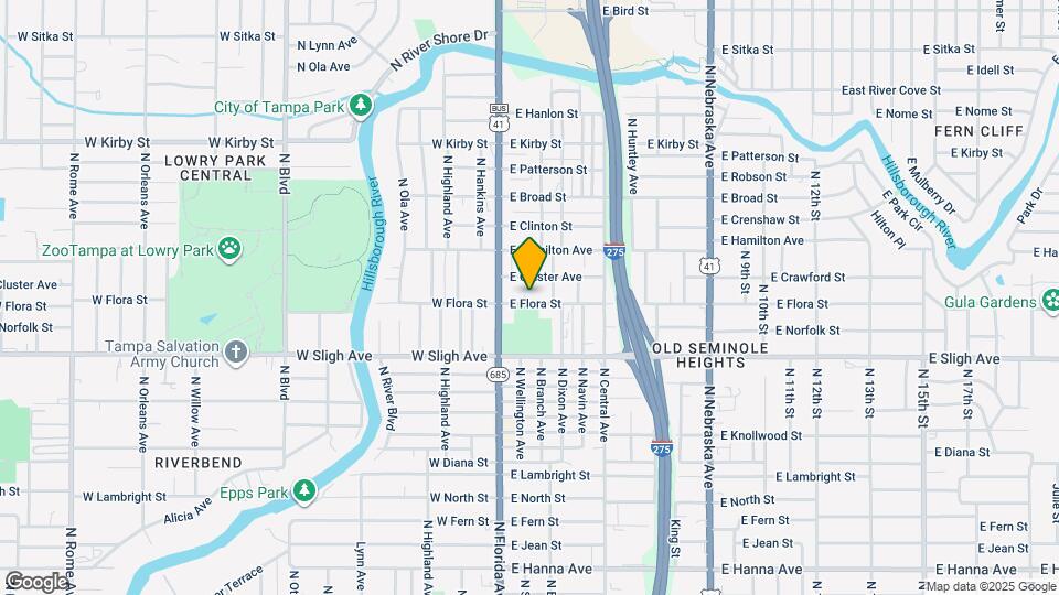 108 E Flora St Map and Location Details