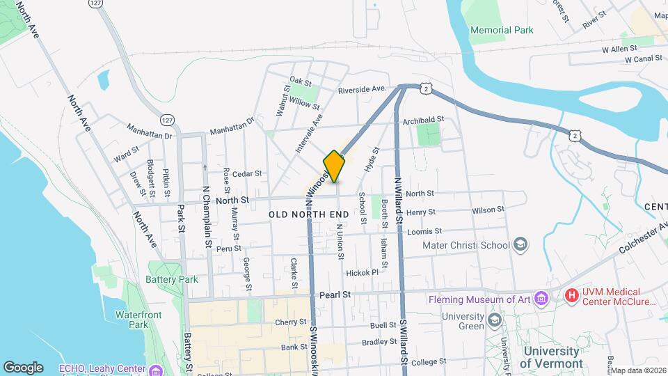 167 N Union St, Unit 102 Map and Location Details