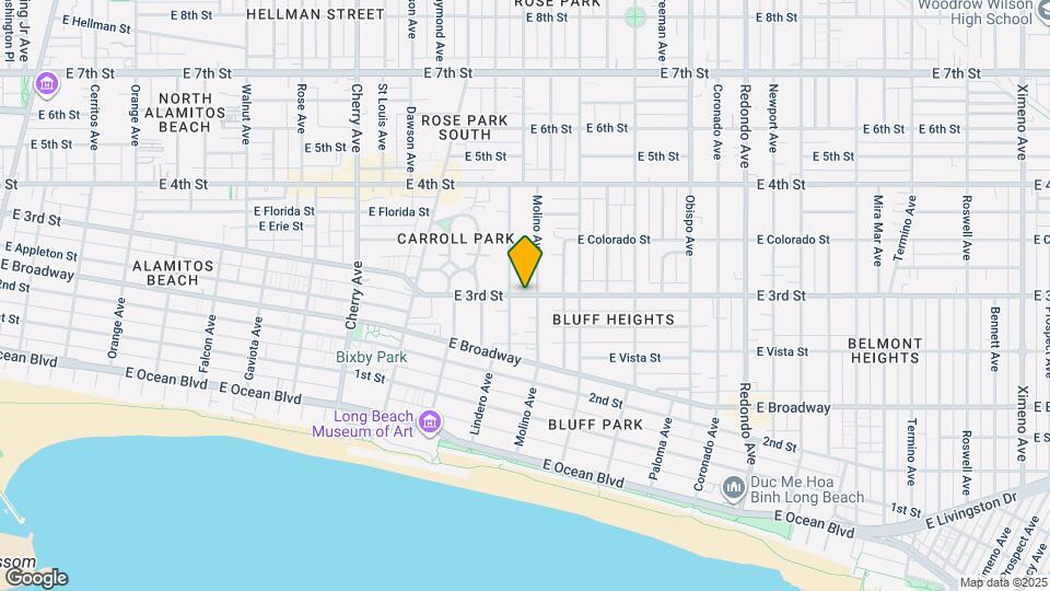 2638 E 3rd St Map and Location Details