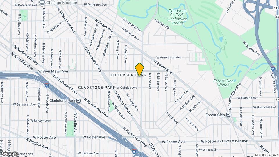 5532 N Central Ave Map and Location Details