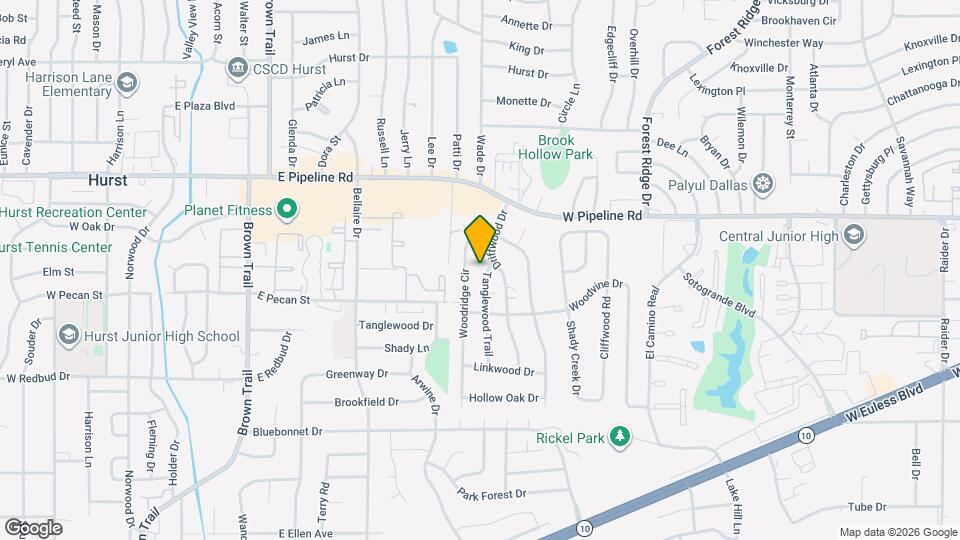 1202 Tanglewood Trail Map and Location Details