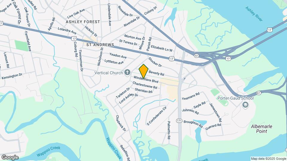 639 Windermere Blvd Map and Location Details