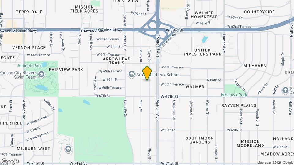 6604 Floyd St Map and Location Details