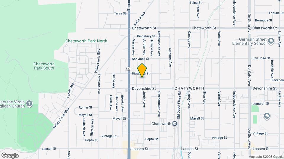 10333 Jordan Ave Mapa y Detalles de la Ubicación