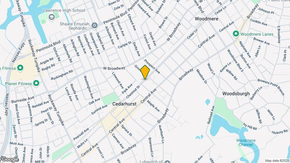 635 Chestnut St Map and Location Details