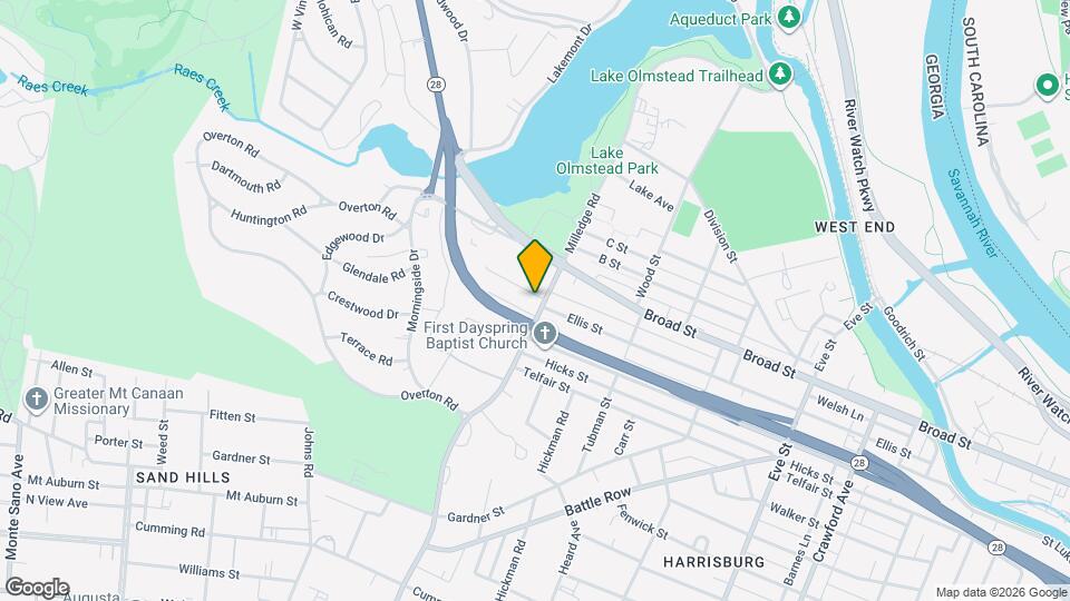 295 Milledge Rd Map and Location Details